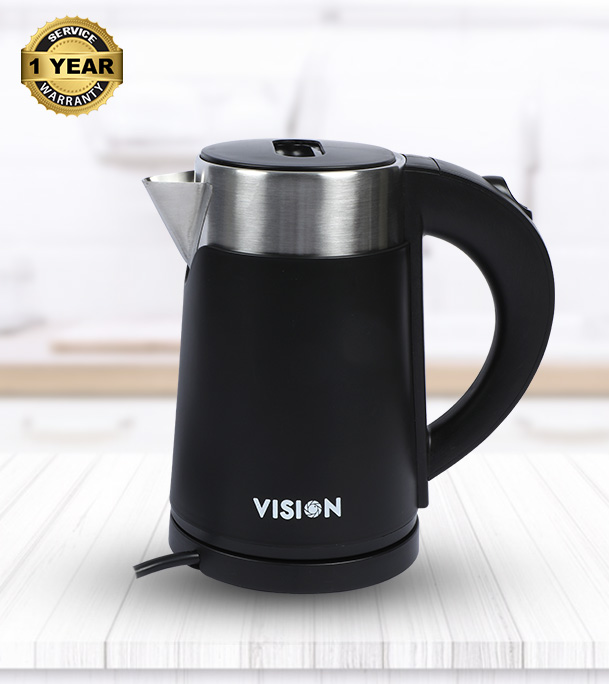 VISION Electric Kettle 1 Liter VIS-EK-013 (ROYAL) Black