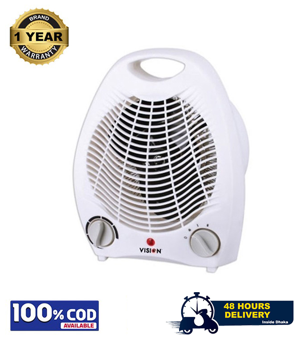 VISION Room Heater Easy 1000W Compatible with 100-120 Square Feet Approx. White