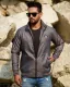 Shohure Dark Gray color Double part air proof jacket