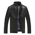 Black PU Leather Jacket For Men