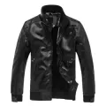 Mens winter artificial leather jacket.