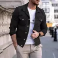 Men's Fashion Winter Denim Jeans Jacket . - Denim Jacket