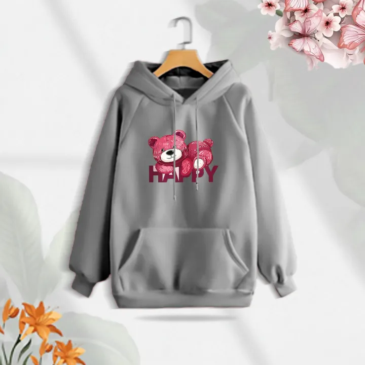 Premium Comfortable (Happy) Ladies winter hoodie